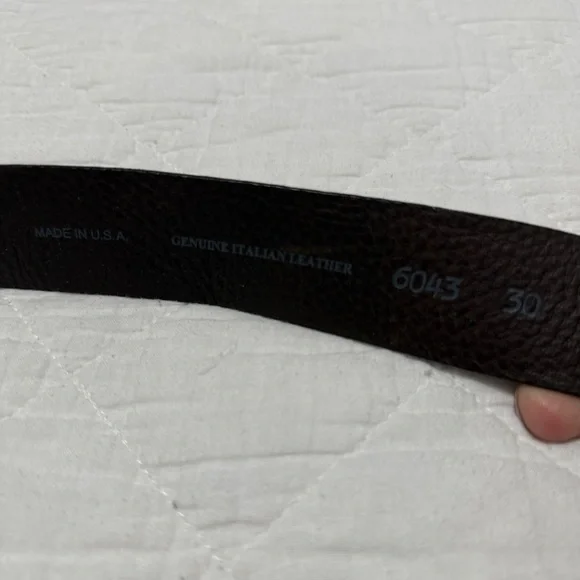 Vintage Bison Genuine Leather Western Belt Men's 30 Crocodile Skin NEW 6043